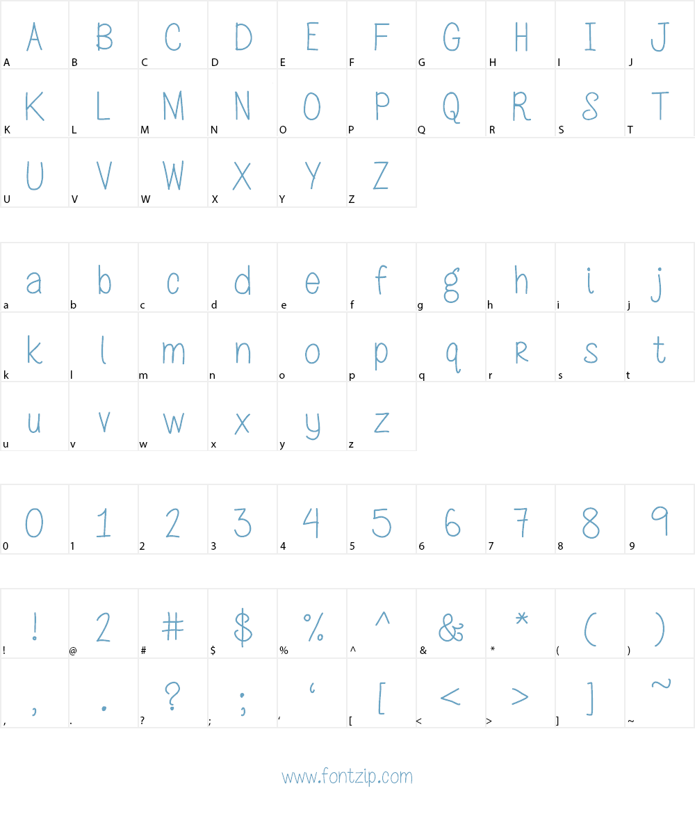 MRF Blooming Petunia Font Character